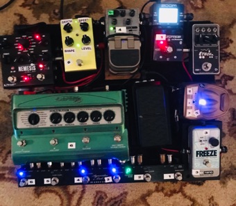 My current main pedalboard - July 2019 - probably soon to change. :)